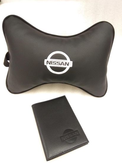 Подарочный набор автомобилисту "На каждый день" (подушка "косточка" + обложка для автодокументов)