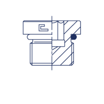 Заглушка VH (Ш) UNF 1/2 (o-ring)