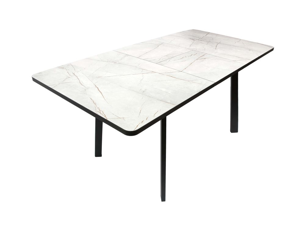 Стол Миллер пластик бабочка раздвижной чёрный (комплект ног №3)