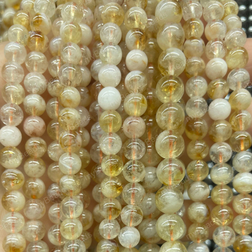 Цитрин 6 мм, бусины - шарики