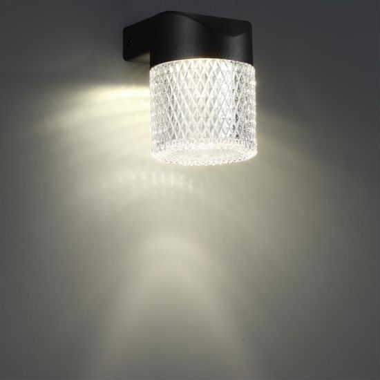 359293 STREET NT24 000 черный Светильник ландшафтный настенный IP65 LED 7W 4000K 175-265V ESTIMA