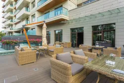 "Капучино" кресло из искусственного ротанга, цвет соломенный