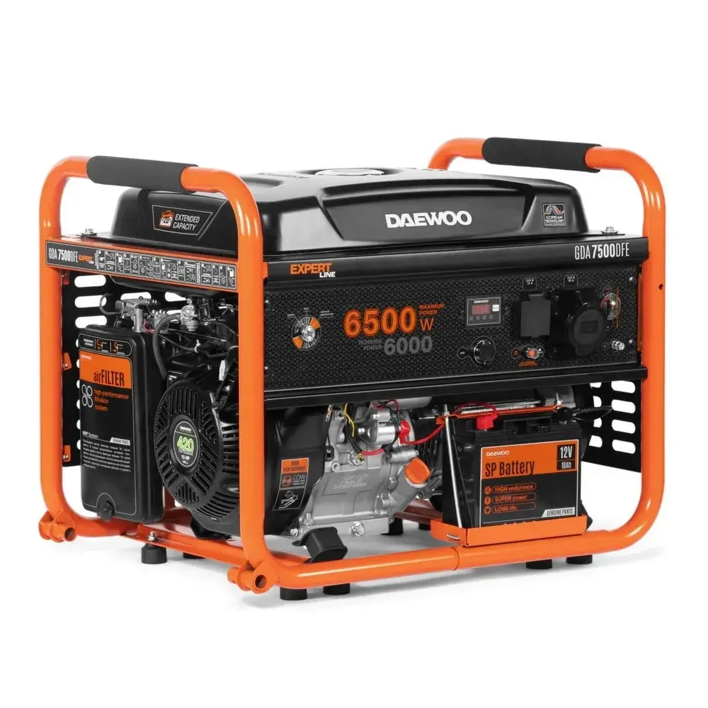 Генератор газовый DAEWOO GDA 7500 DFE 6.5 кВт, 220 В
