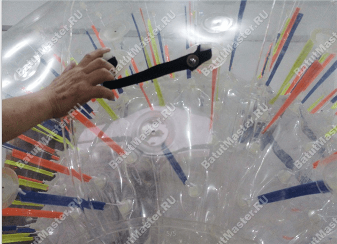 Зорб на заказ: два места, цветные стропы, вода-земля