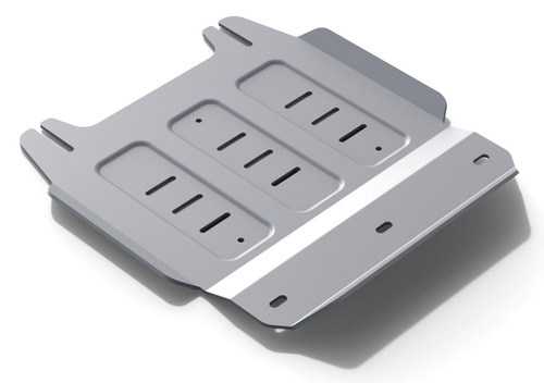 Защита РК Rival для Toyota Hilux VII (V - 2.5D; 3.0D) 2005-2015 (устанавл-ся совместно с 2333.5791.1.6), штампованная, алюминий 6 мм, с крепежом, 2333.5792.1.6