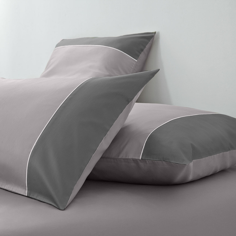 Наволочки 2шт 70х70 Sharmes Dune серые/сиреневый туман