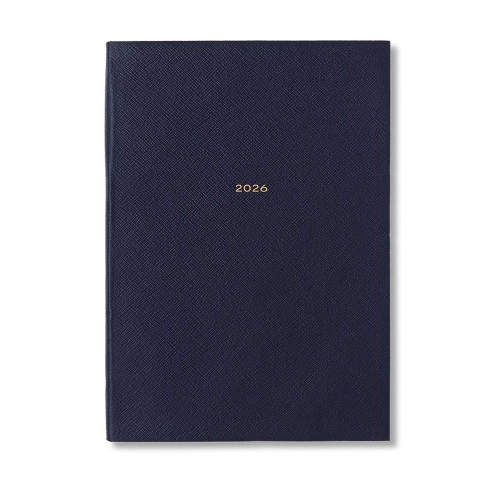 Smythson Ежедневник 2026 W1 Diary in Panama, Navy