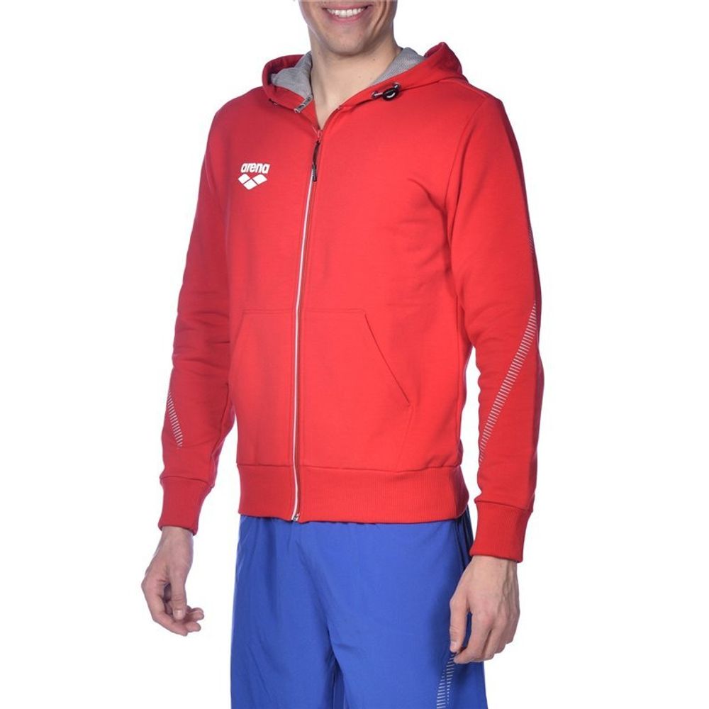 Спортивная толстовка Arena Team Line HOODED JACKET unisex (красная)
