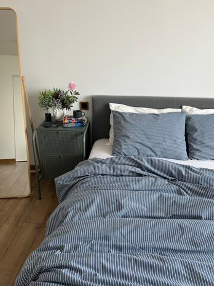 КПБ 1.5 сп ВАРЕНЫЙ ХЛОПОК "Джинс полоса"