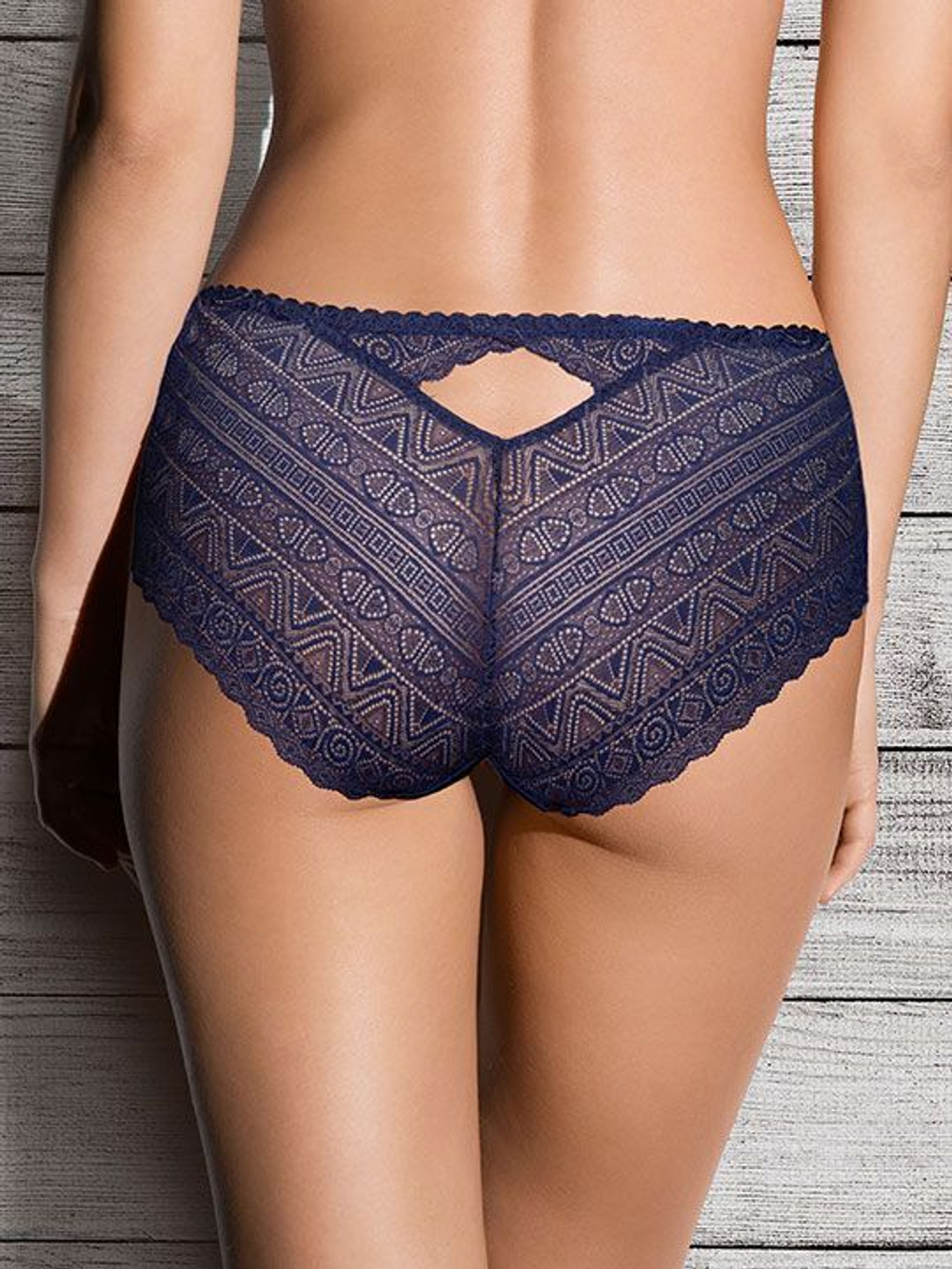 Элегантные трусики со средней линией талии Shine (Размер: 44) (Цвет: темно-синий)