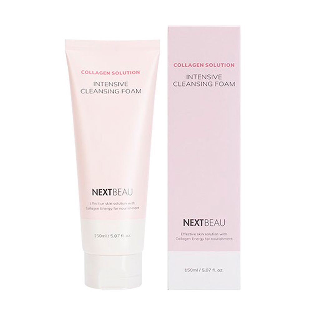 Пенка для умывания с гидролизованным коллагеном NEXTBEAU Collagen Solution Intensive Cleansing 150мл