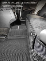 Автомобильные коврики ЭВА с бортами для Toyota Camry IX (XV80) 23-н.в. China Market