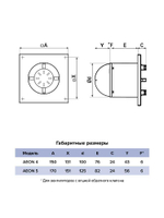 Вентилятор накладной AEON D100 обр.клапан turbo DICITI