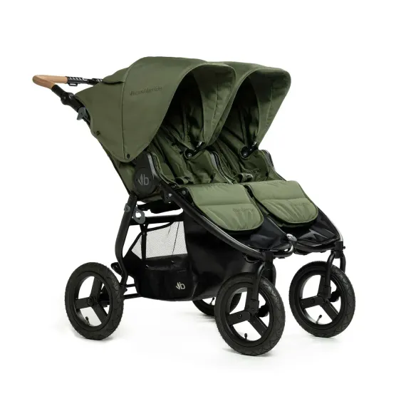 Прогулочная коляска для двойни Bumbleride Indie Twin Olive