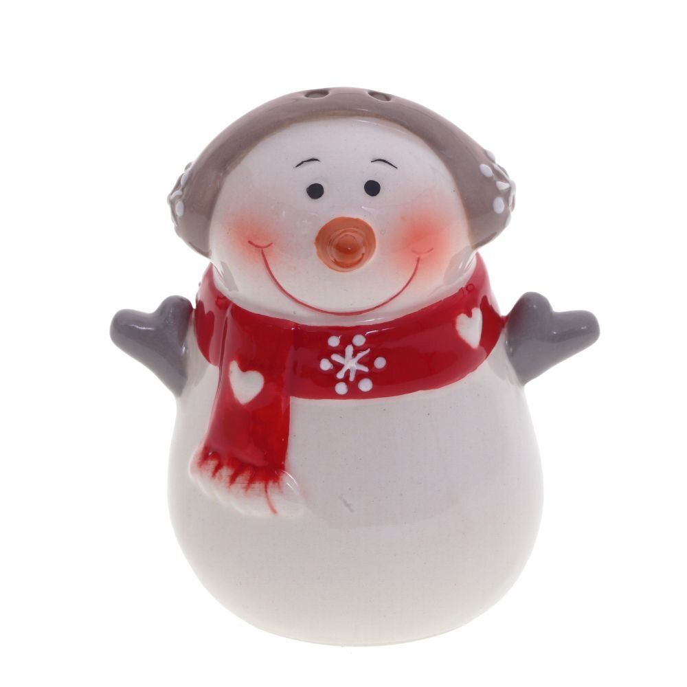 GAEM Набор: солонка и перечница "Снеговик меломан", L6,5 W5 H7,5 см