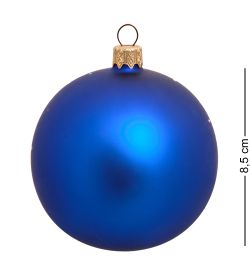 НФШ-1106 Ел. украшение Шар «Снеговик с Обезьянкой» 85 мм