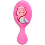 Расческа массажная детская «МИЛА», русалочка, цвет розовый, 14*5,5см (блистер)