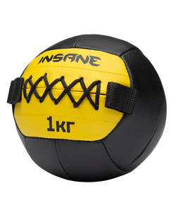 Медбол IN24-WB200, 1 кг, желтый