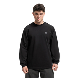 Лонгслив Питерский Щит Лого Черный