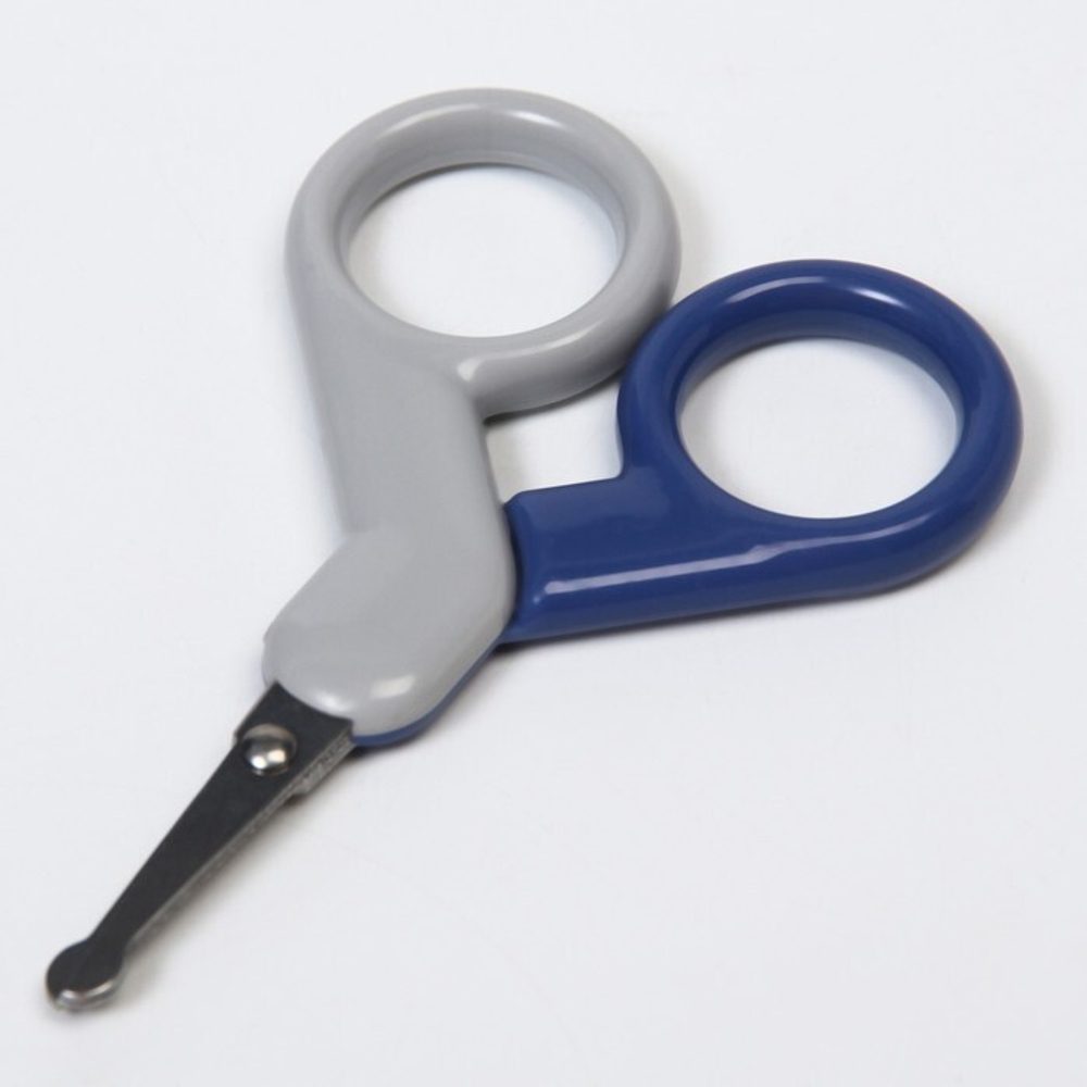 6913476 Детские маникюрные ножницы, цвет серый/голубой