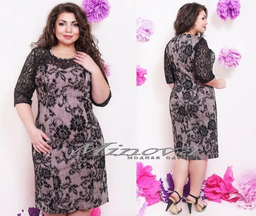 Платье 0034-пудра Minova