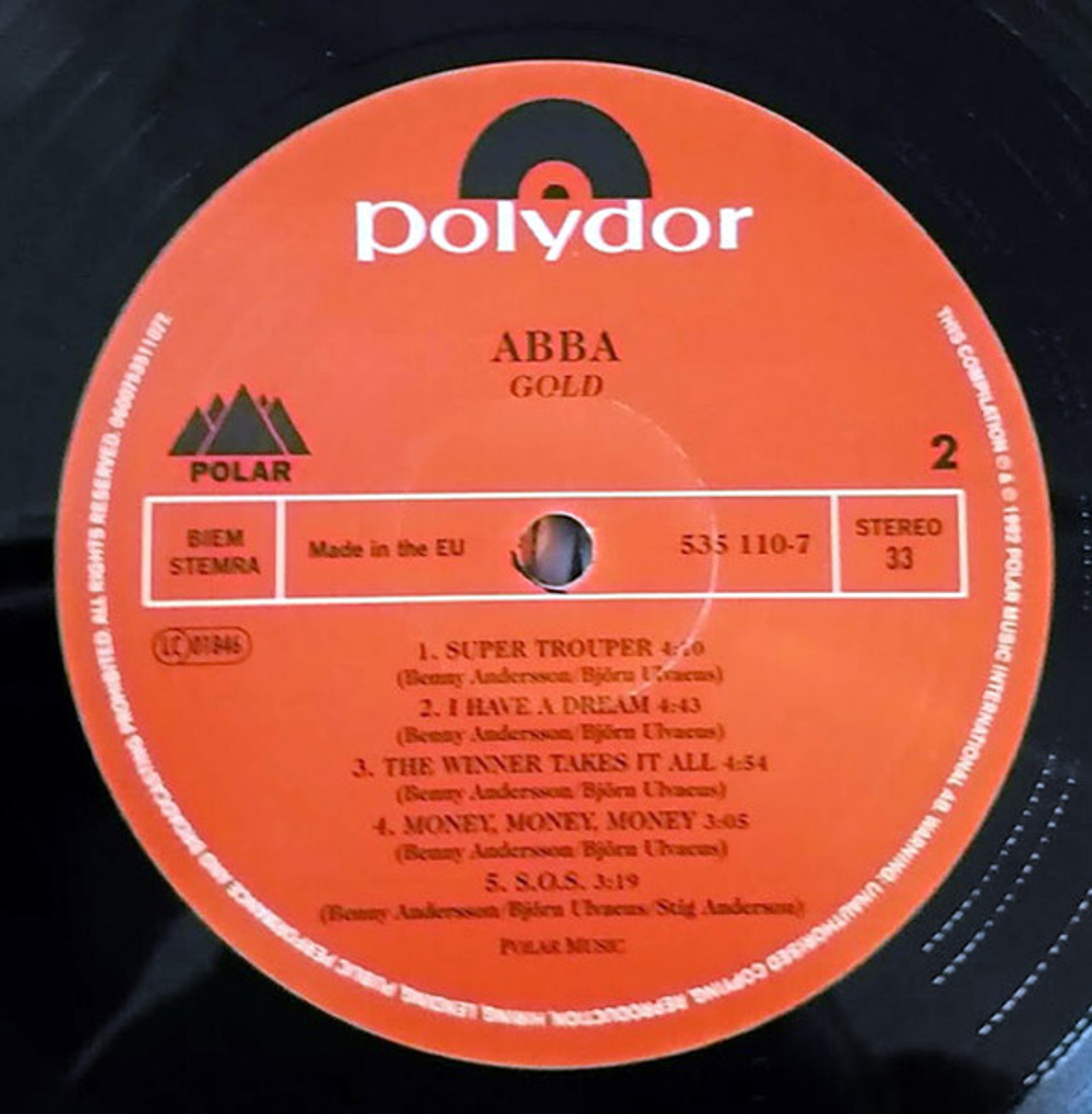 ABBA / Gold (Greatest Hits)(2LP)