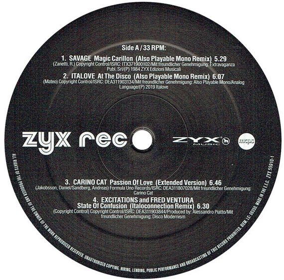 Various – ZYX Italo Disco New Generation Vol.1 LP
