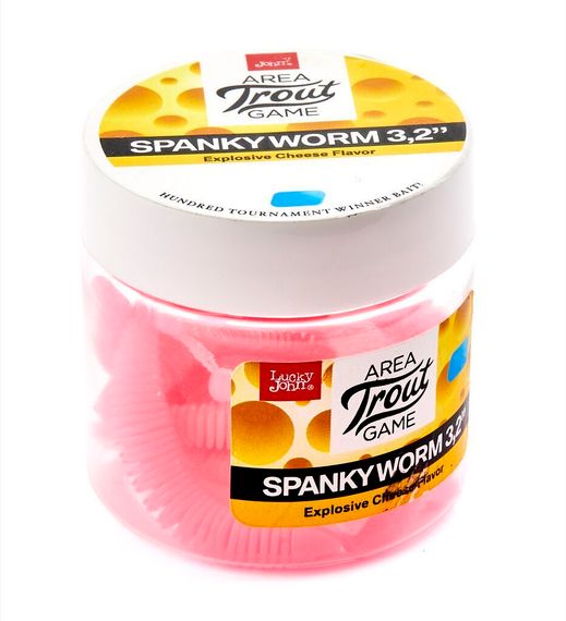 Слаги съедобные LJ Pro Series SPANKY WORM 3,2in (8 см), цв. F05, 10 шт.