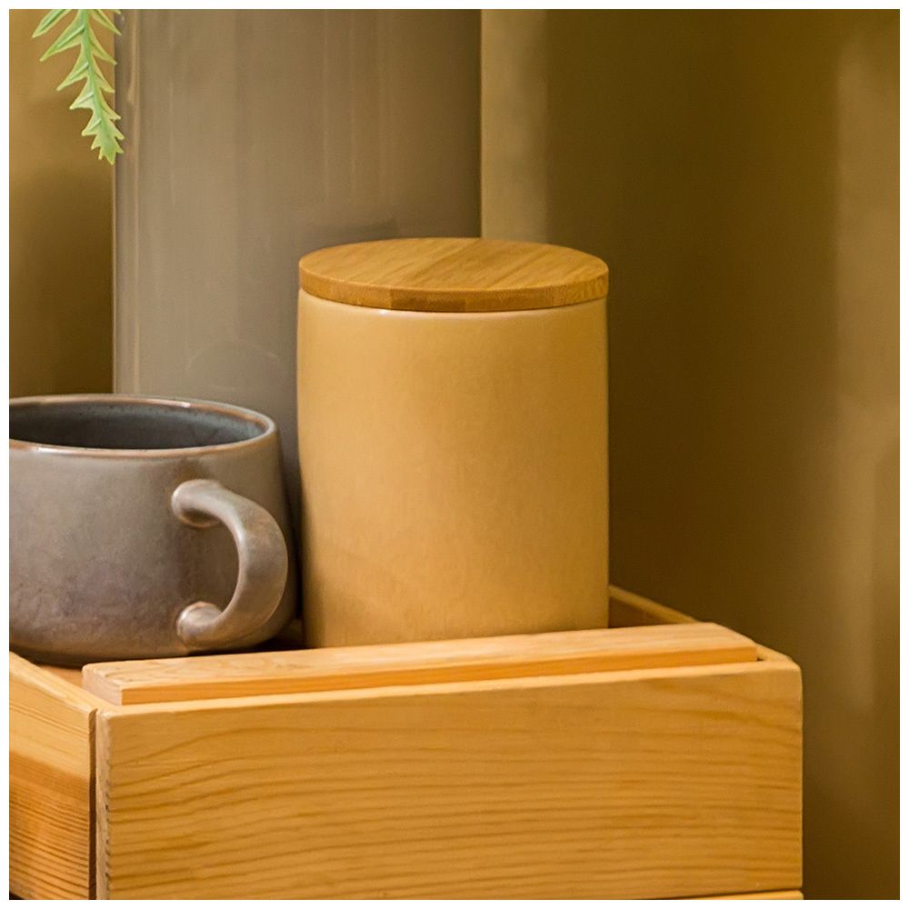 БАНКА ДЛЯ СЫПУЧИХ ПРОДУКТОВ 580 МЛ КОЛЛЕКЦИЯ "TRIANGLE COLLECTION" ЦВЕТ:КОФЕ С МОЛОКОМ МАЛ=4 МИН.П