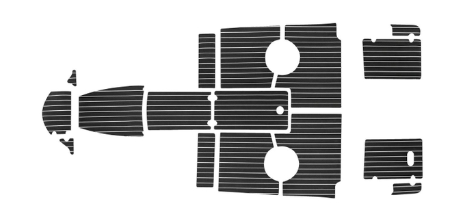 Комплект палубного покрытия для Феникс 510BR, тик черный, Marine Rocket