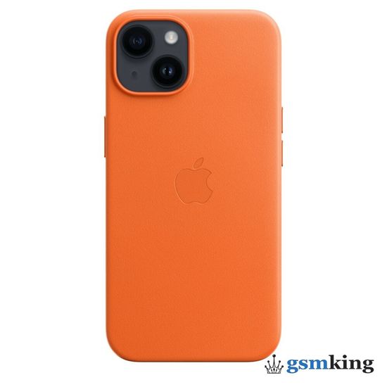 Apple Leather Case with MagSafe iPhone 14 Orange (Оранжевый) MPP83ZM/A