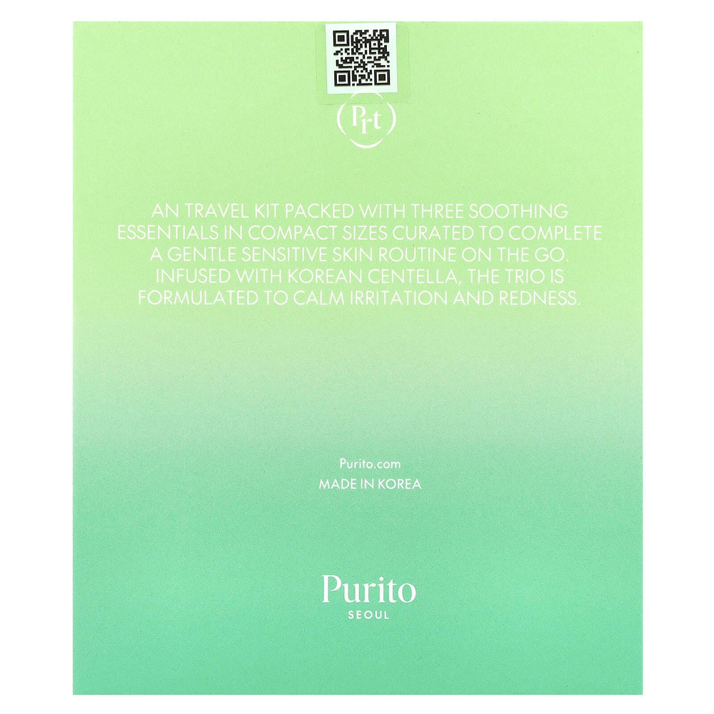 Purito, Мини-набор Centella без запаха, набор из 3 предметов