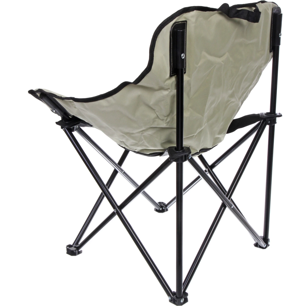 Кресло складное до 100 кг TJ-2000, 60*46*70 см, цвет: светло-серый