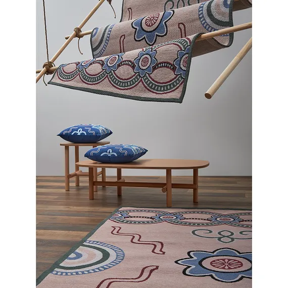 Ковер из хлопка по мотивам эвенских орнаментов из коллекции cultural heritage, 200х300 см