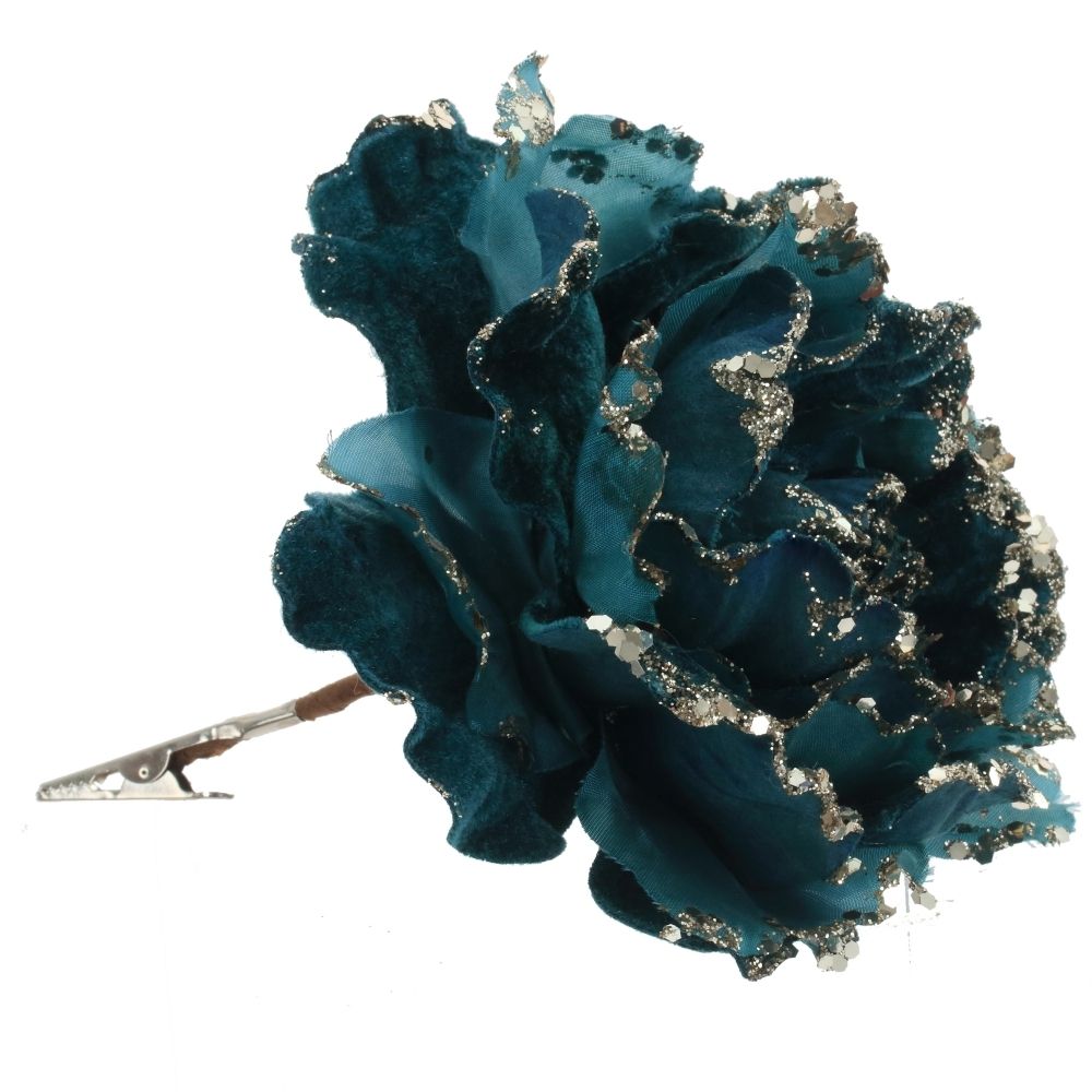 GAEM Цветок искусственный "Роза" (на клипсе), L15 W15 H13 см