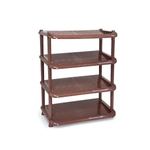 Этажерка для обуви Комфорт, 4 полки, (коричневая)