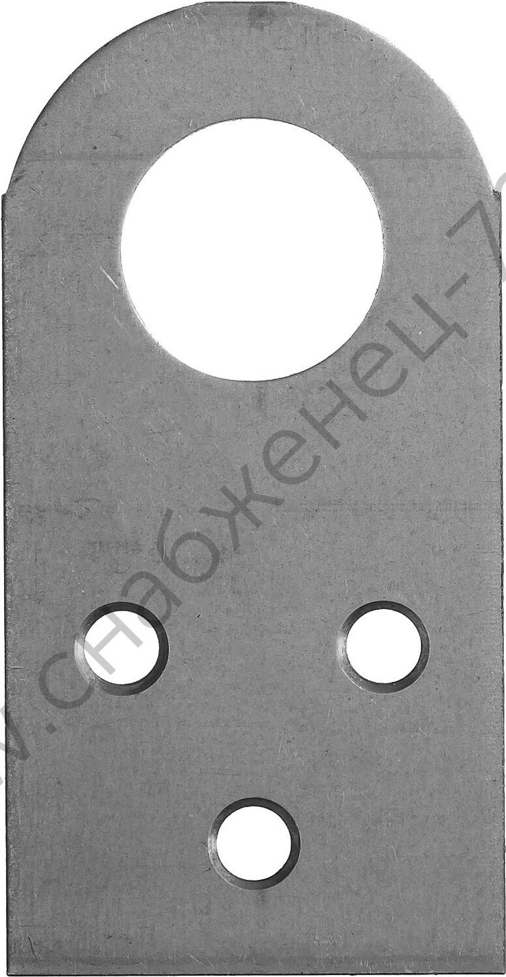 ЗУБР ПР-2.0 75х40 х 2 мм, Прямая проушина для навесных замков (31038-75)