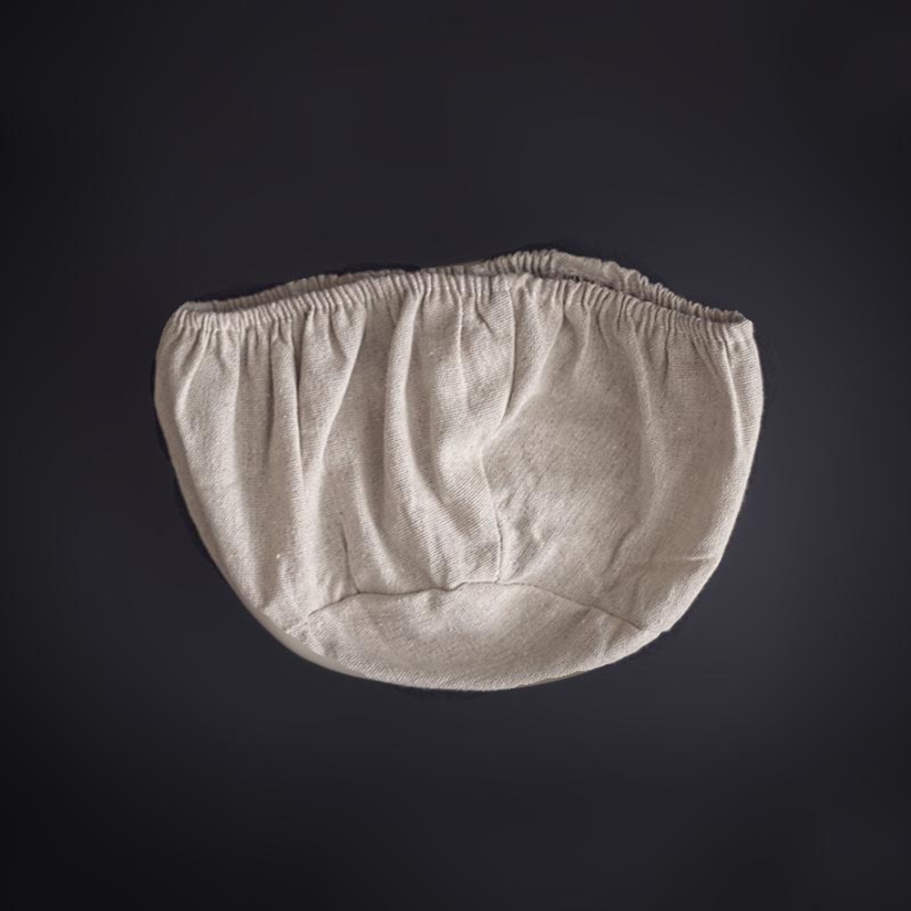 Льняной чехол для круглой расстоечной корзины L (25×8,5 см)