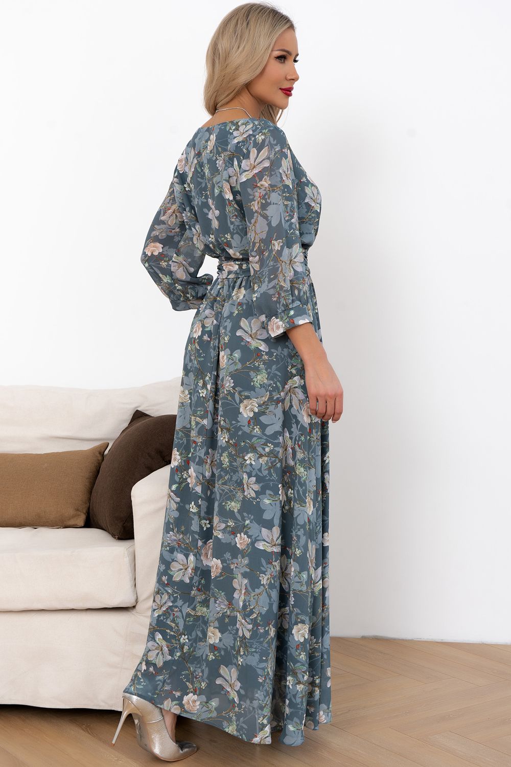 Платье Марго (серо-голубой) Р11-1245/2 Nikol