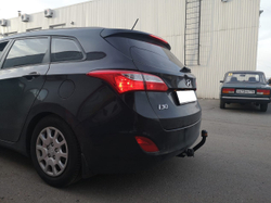 Фаркоп Kia Ceed универсал 2012-2018, Hyundai i30 универсал 2012-2017, условно-съемный,(без электрики) Трейлер.7351