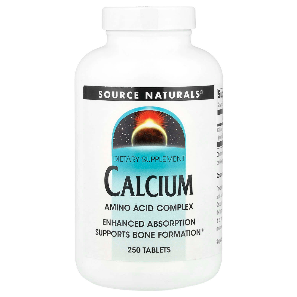 Source Naturals, кальций, 200 мг, 250 таблеток