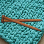 Гигантские Спицы для Толстой Пряжи из Дерева 25мм/300мм Сосна #N11