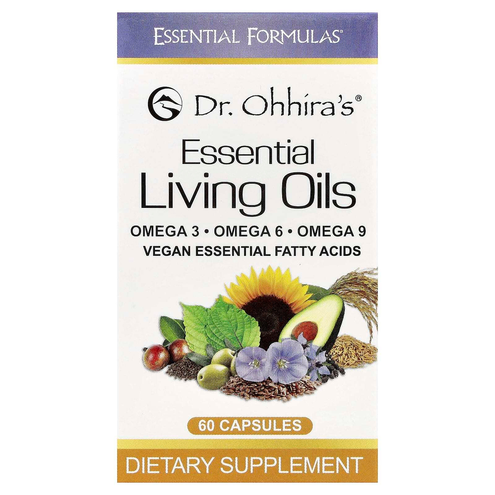 Dr. Ohhira's, Незаменимые живые масла, 60 капсул