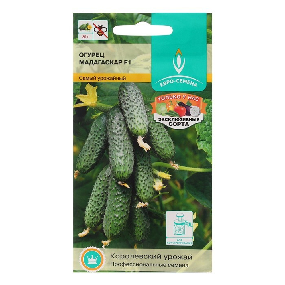 Огурец "Мадагаскар" F1, раннеспелый, партенокарпический, слабоветвистый, 0,25 г