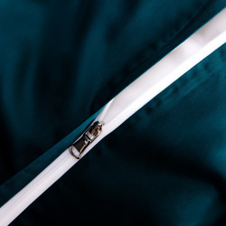 Комплект постельного белья на резинке Однотонный Сатин Премиум «Бирюзовая гармония»