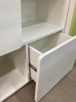 Стеллаж Диагональ МДФ софт белый/белый софт