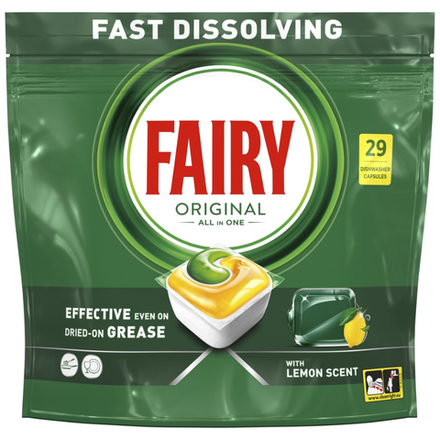 Капсулы таблетки для посудомоечной машины Fairy Original 29 шт