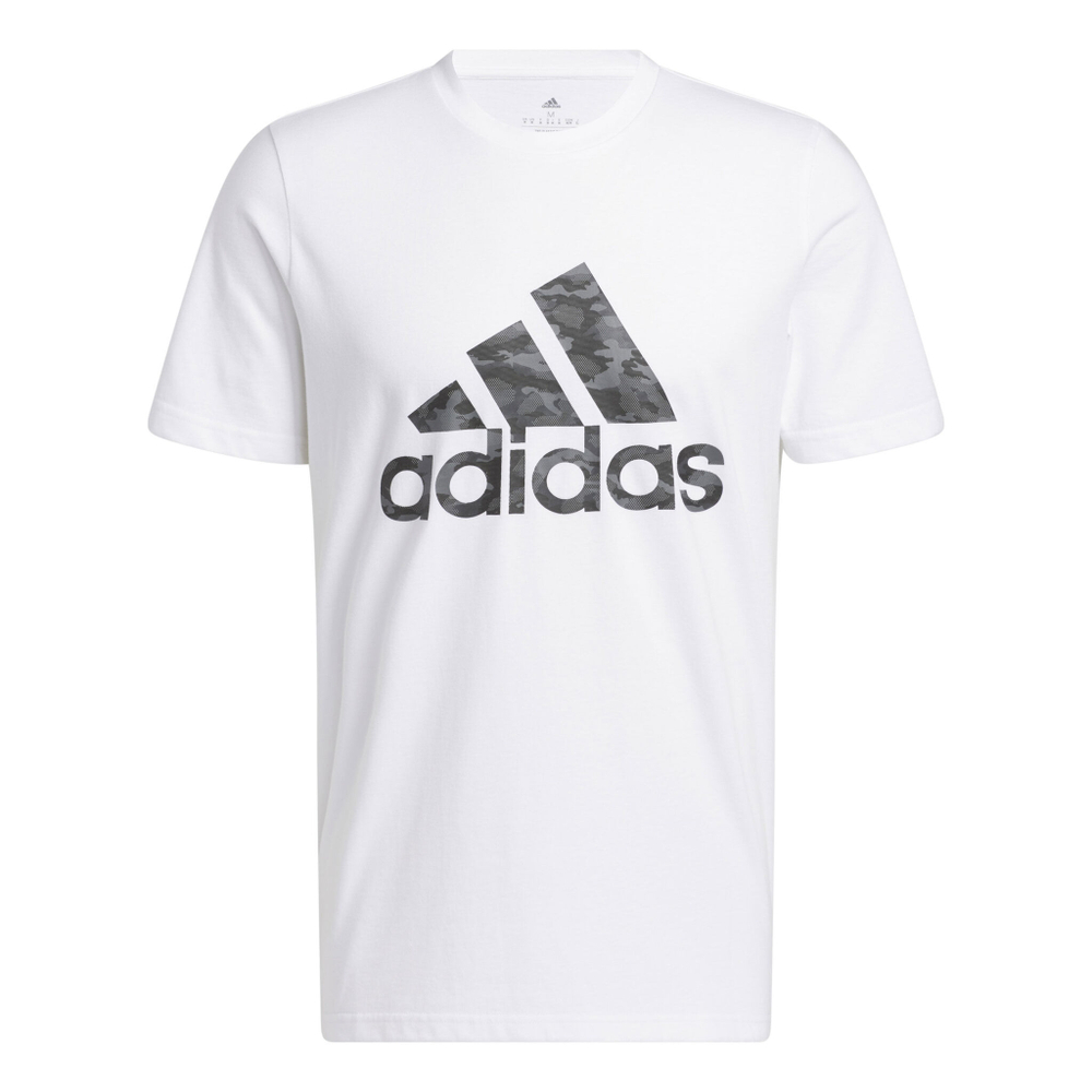 Мужское теннисное поло adidas Camo Short Sleeve T-Shirt Men - White, Grey