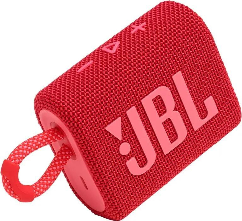 Колонка портативная JBL GO 3, 4.2Вт, красный [jblgo3red]