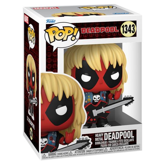 Фигурка Funko POP! Bobble Marvel Deadpool Heavy Metal Deadpool (1343) 76078 / Фигурка Фанко ПОП! по мотивам вселенной "Марвел", Дэдпул